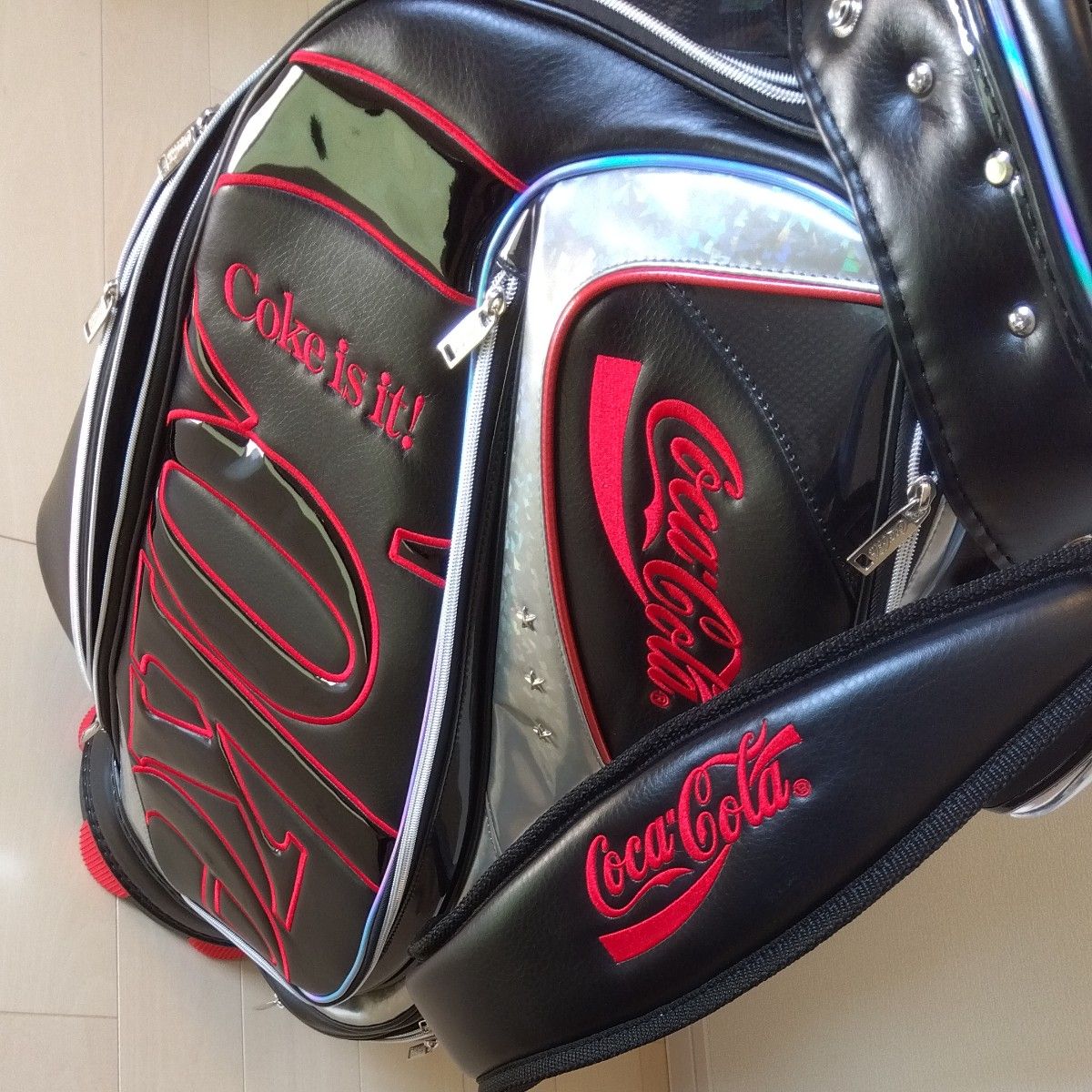 Coca-Cola】コカ・コーラ オリジナルキャディバッグ ゴルフ ブラック