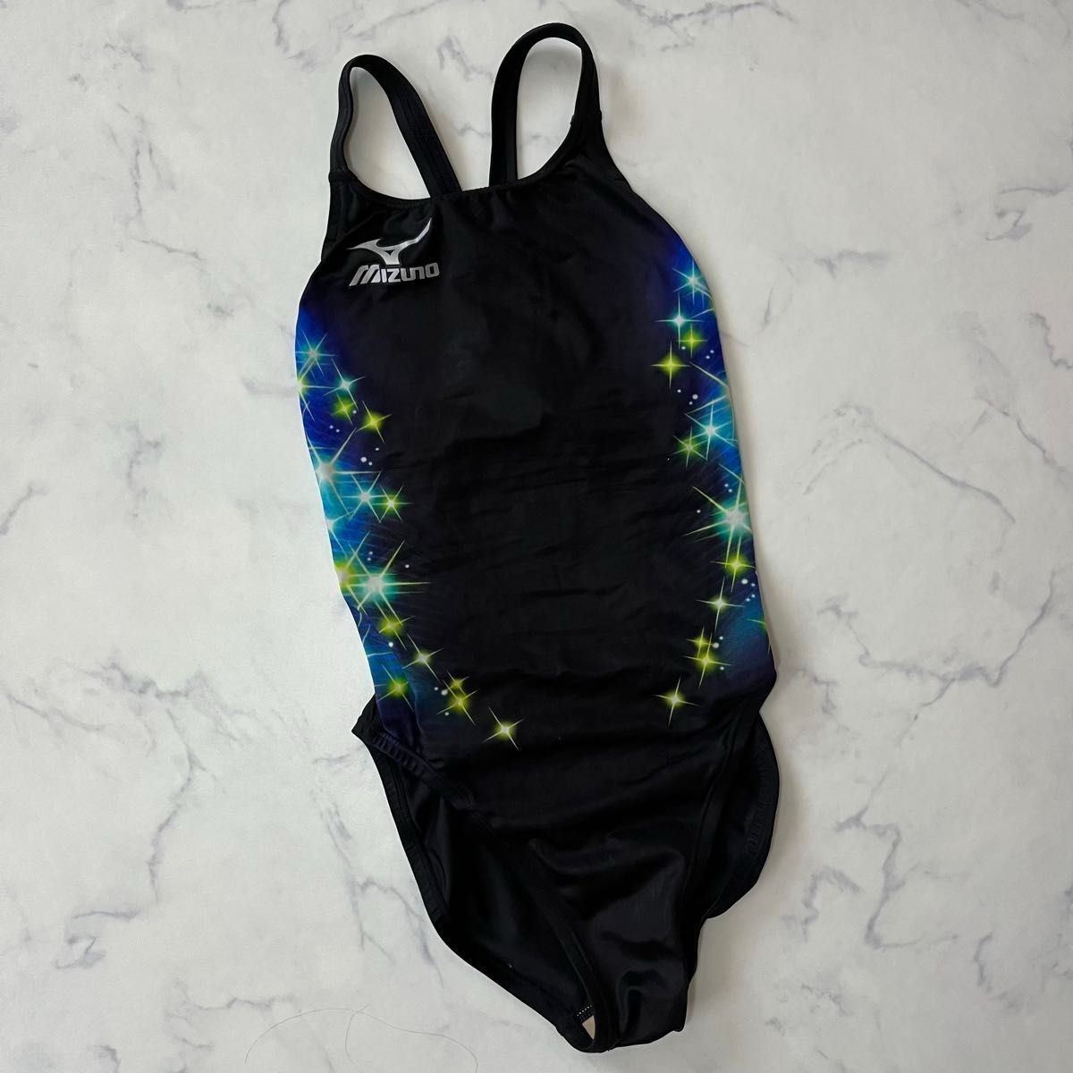 ハイカット マイティライン ブラック 光沢 うろこ ミズノ 競泳水着