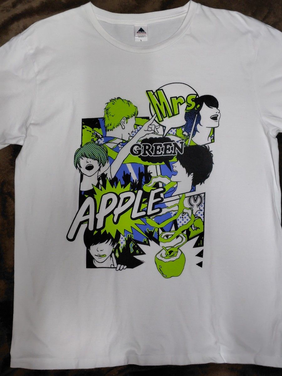 美品 Mrs GREEN APPLE 初期ライブTシャツ ホワイト Lサイズ フェーズ1