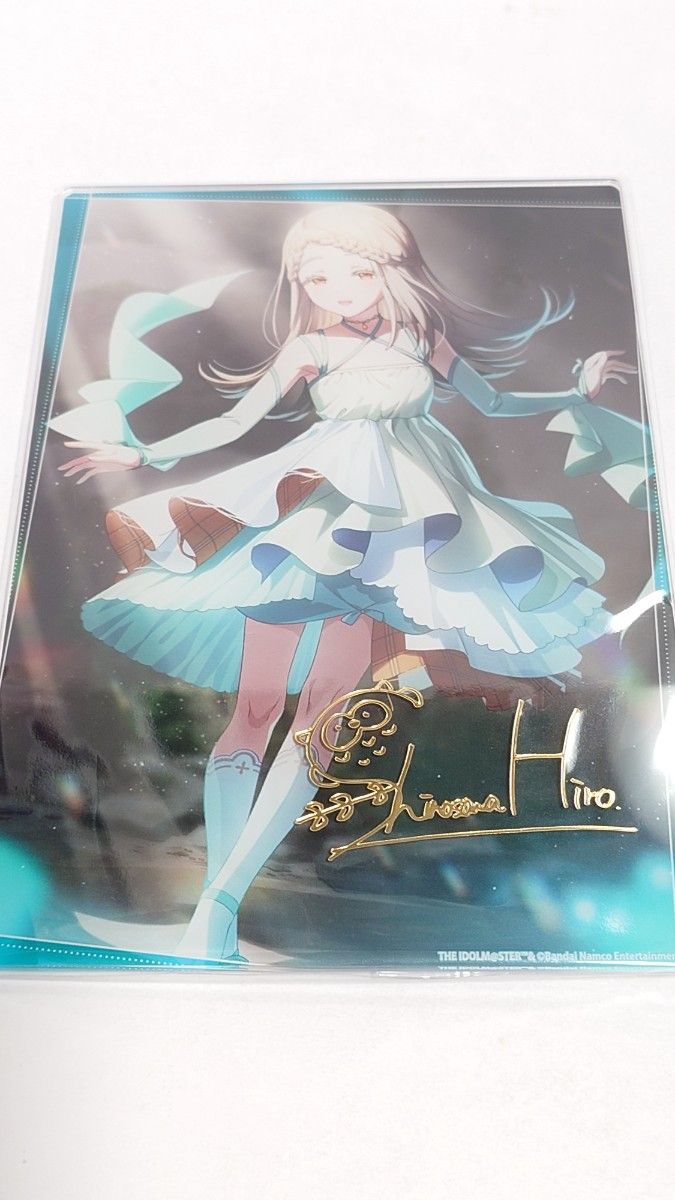 学園アイドルマスター サイン入りアクリルアートパネル 篠澤広 未開封