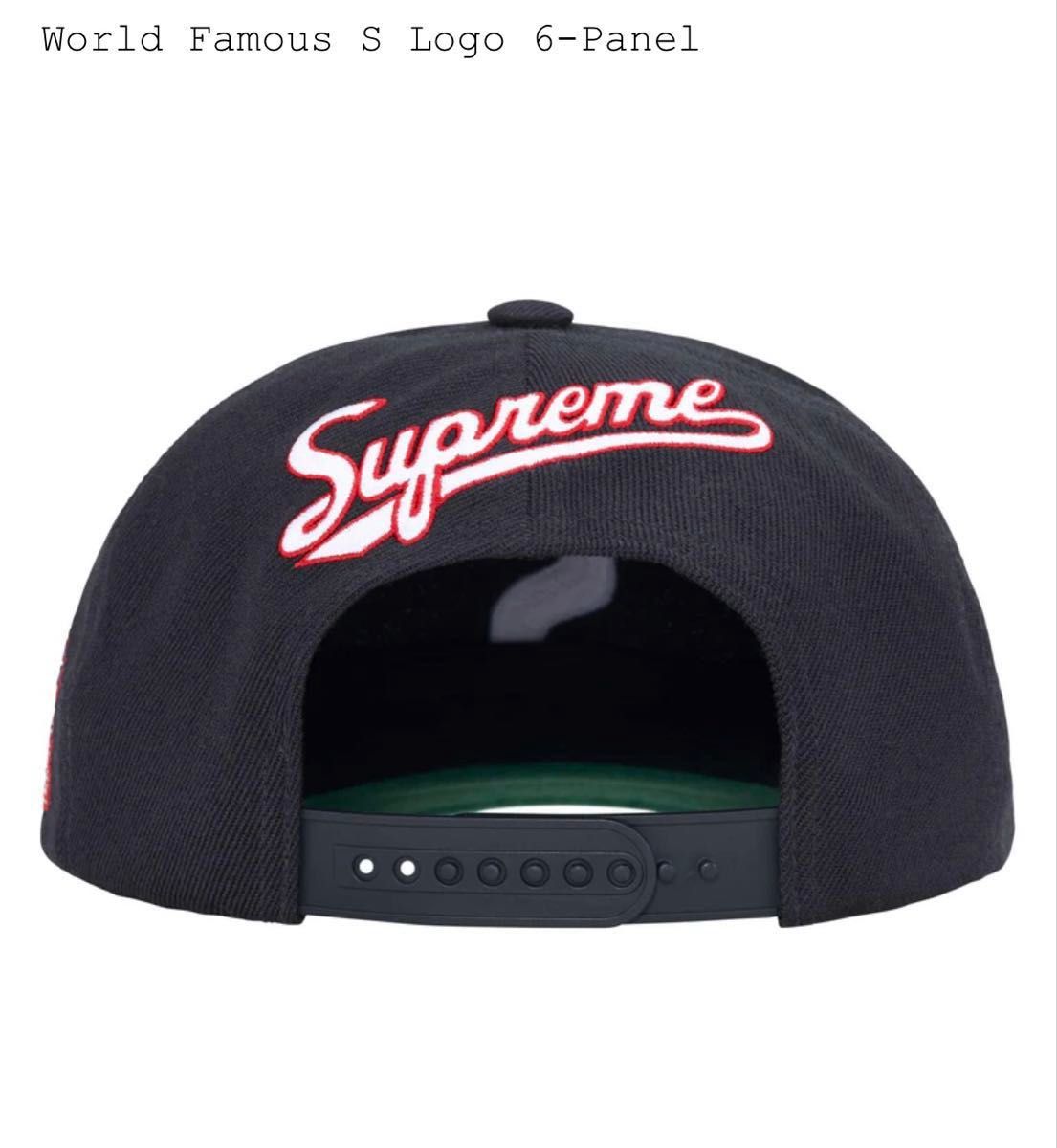 新品 Supreme World Famous S Logo 6 Panel Navy/Sロゴ 6パネル
