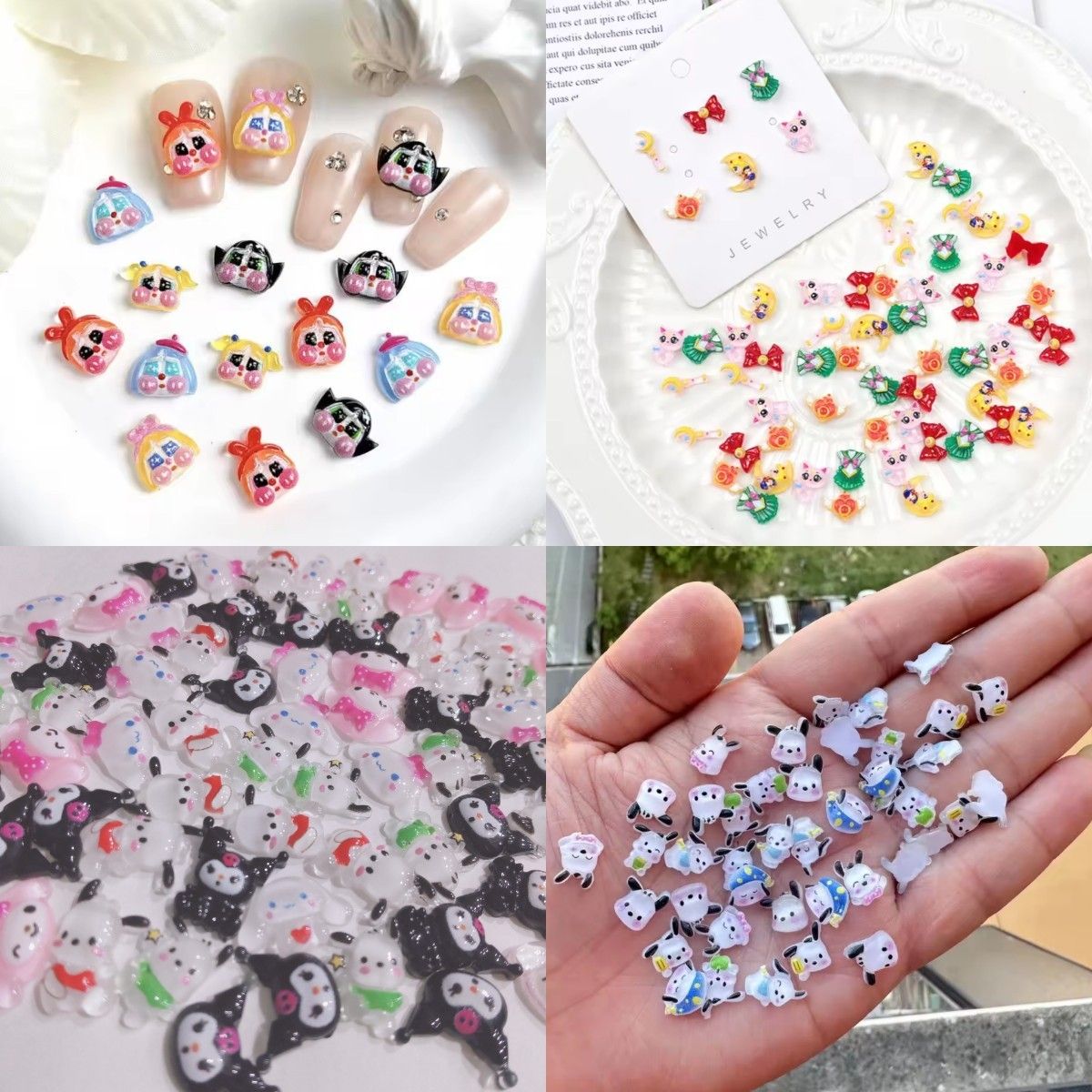 ネイルパーツ プラパーツ キャラクター デコパーツ ハンドメイド y2k