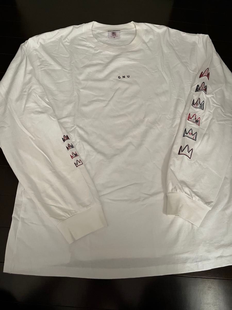 king Gnu STITCHED GNU LONG SLEEVE TEE 白 XLサイズ 長袖Tシャツ ロン