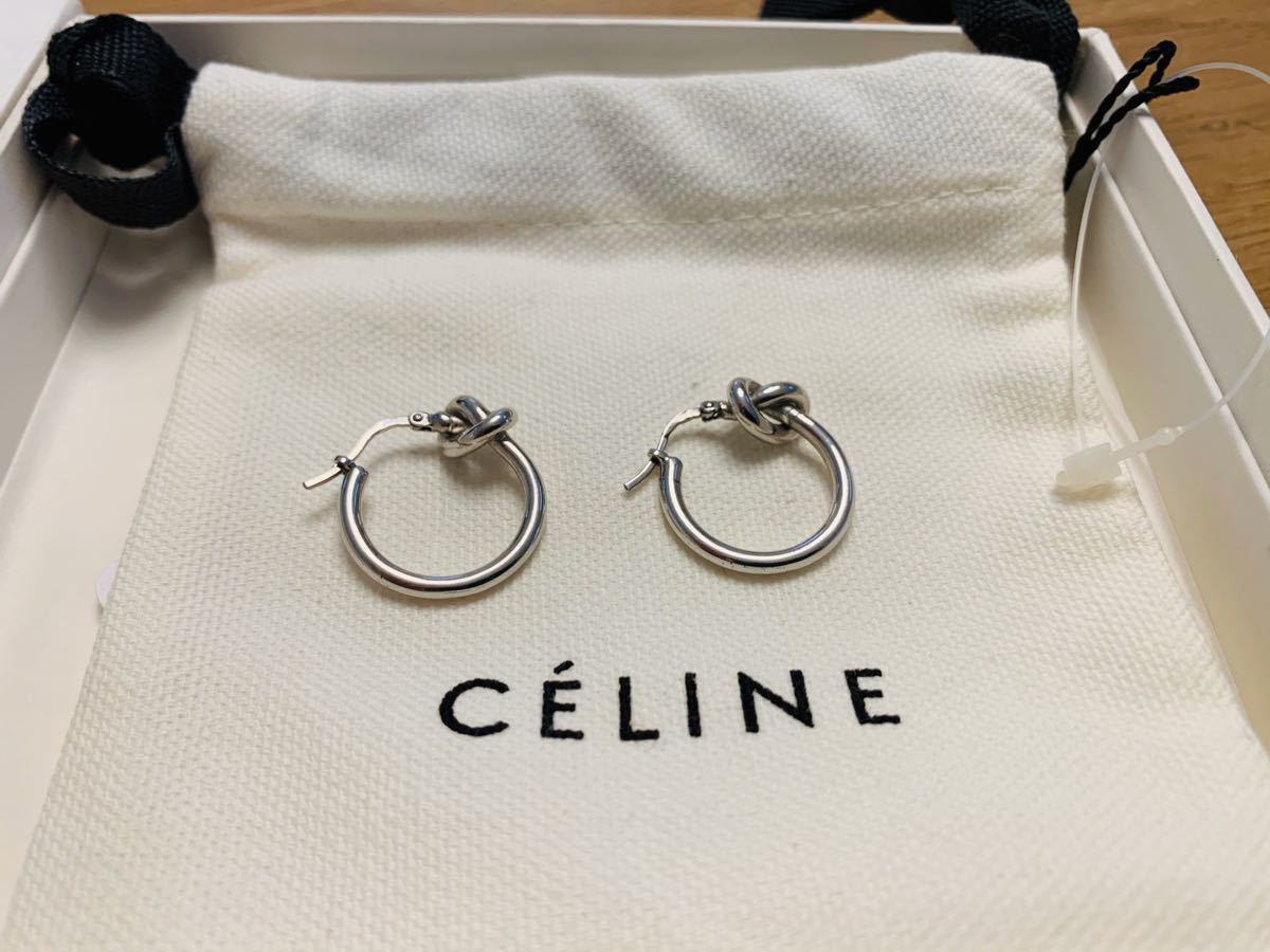 CELINE セリーヌ 大人気 ノットピアス シルバー｜Yahoo!フリマ（旧