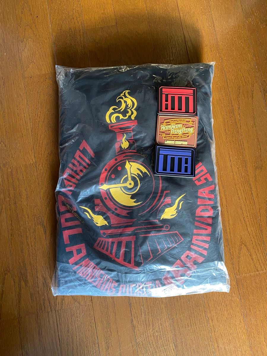 リンバスカンパニージップパーカー ハムハムパンパン 限定バッチ3枚