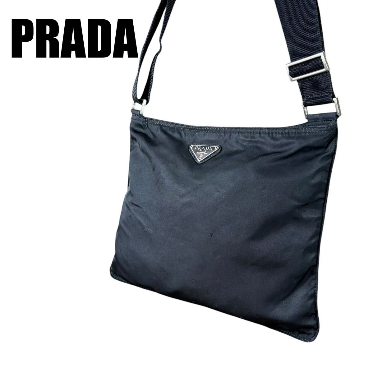 PRADA プラダ ショルダーバッグ サコッシュ テスート ナイロン 三角