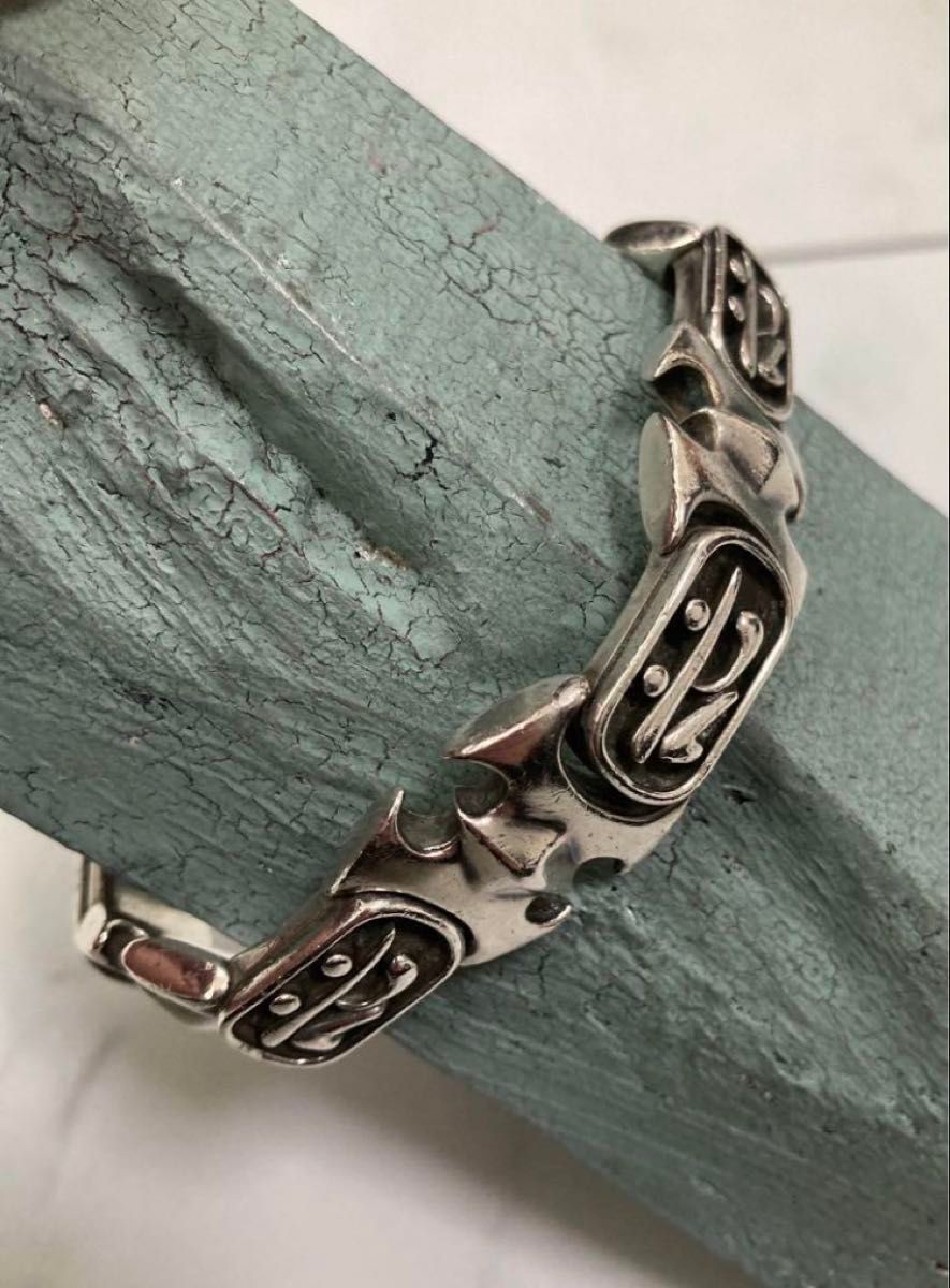 C-13] Silver925＋ゲルマニウム / 80g 遊気創健美倶楽部 梵字 メンズ