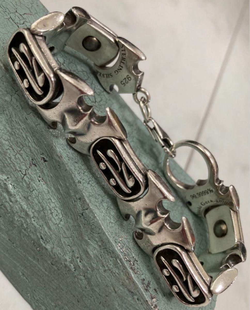 C-13] Silver925＋ゲルマニウム / 80g 遊気創健美倶楽部 梵字 メンズ