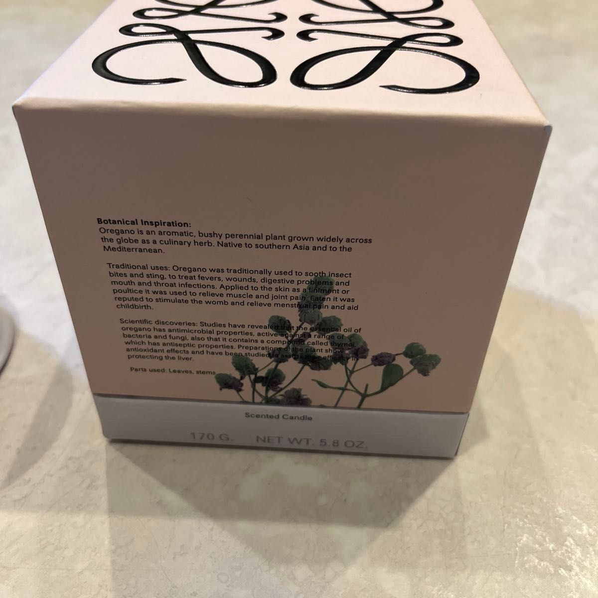 LOEWE ロエベ オレガノ キャンドル 170g ロエベキャンドル アロマ