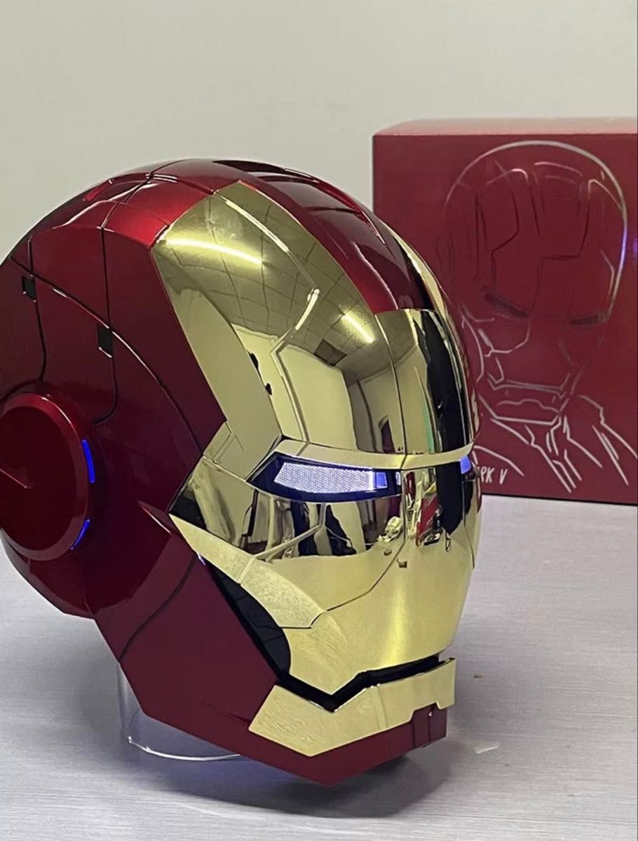 AUTOKING 1/1 アイアンマン マーク5 MK5 ヘルメット マスク ゴールド