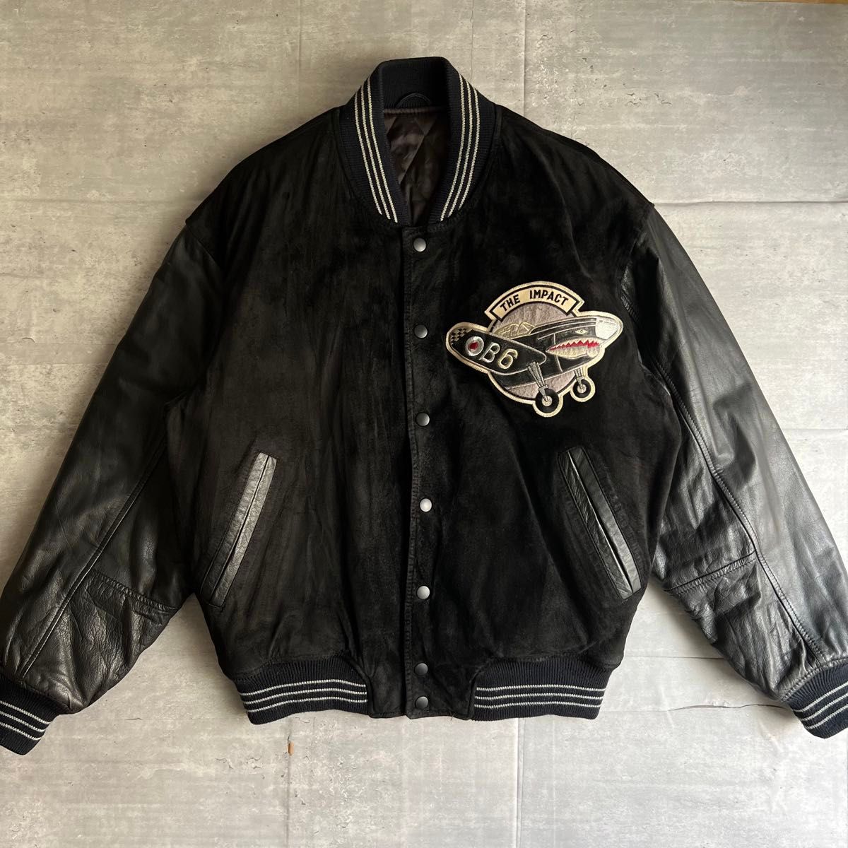 KANSAI YAMAMOTO MAN 山本寛斎 刺繍ロゴ レザースタジャン｜Yahoo