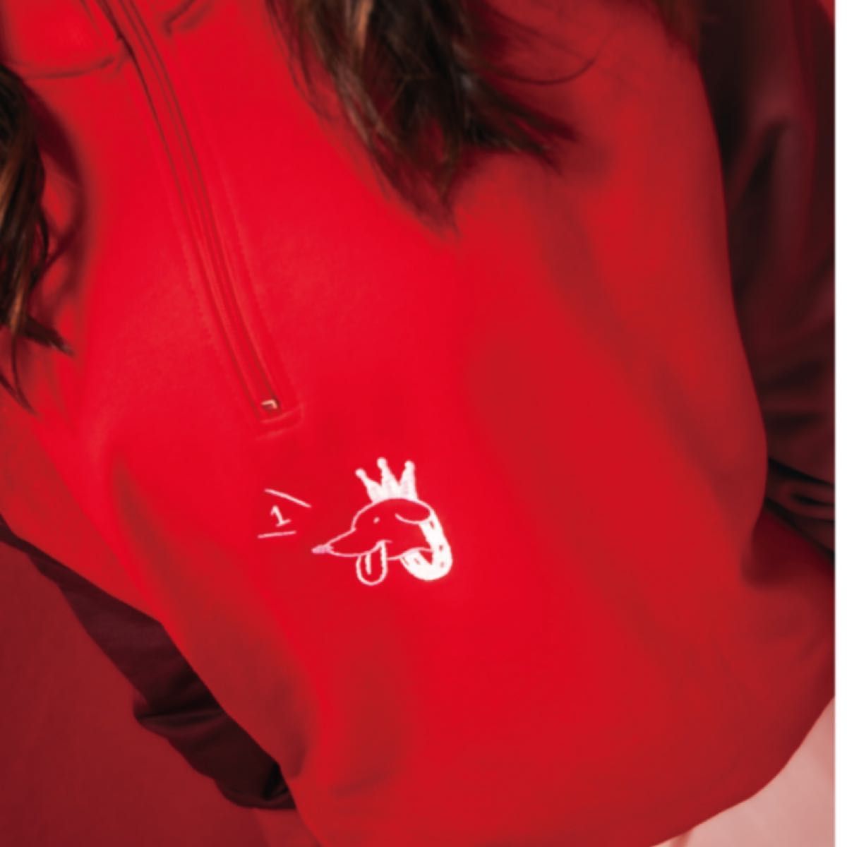 PEOPLE1 SWEAT TOPS / RED ハーフジップ スウェット｜Yahoo!フリマ（旧