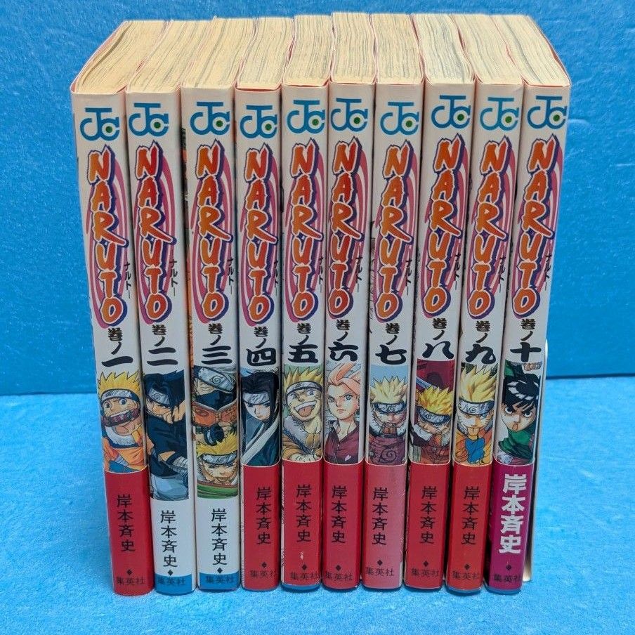 希少・初版】NARUTO ナルト 1巻〜10巻 帯付き コミックニュース付き