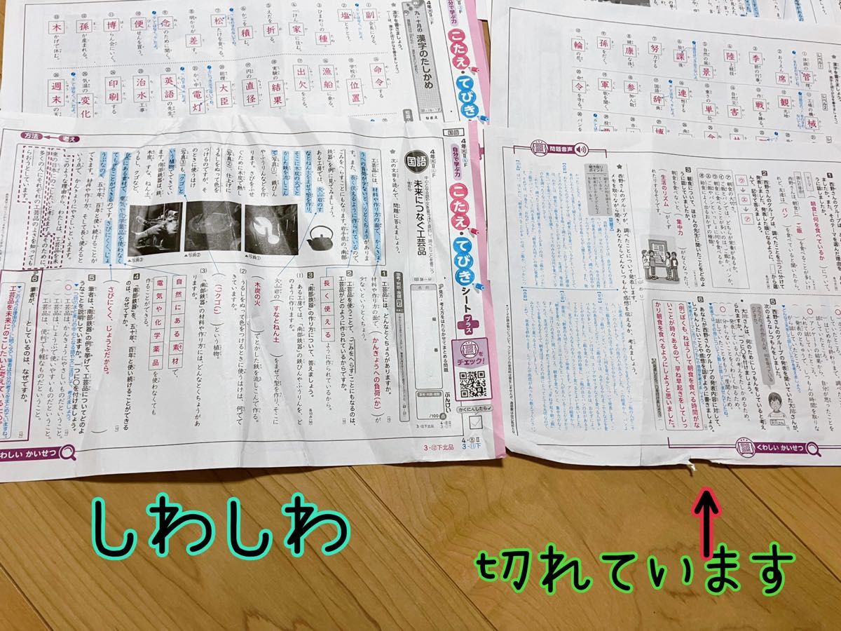 ぶんけい カラーテスト 答え 12枚 国語 小4 少々ワケアリ｜Yahoo