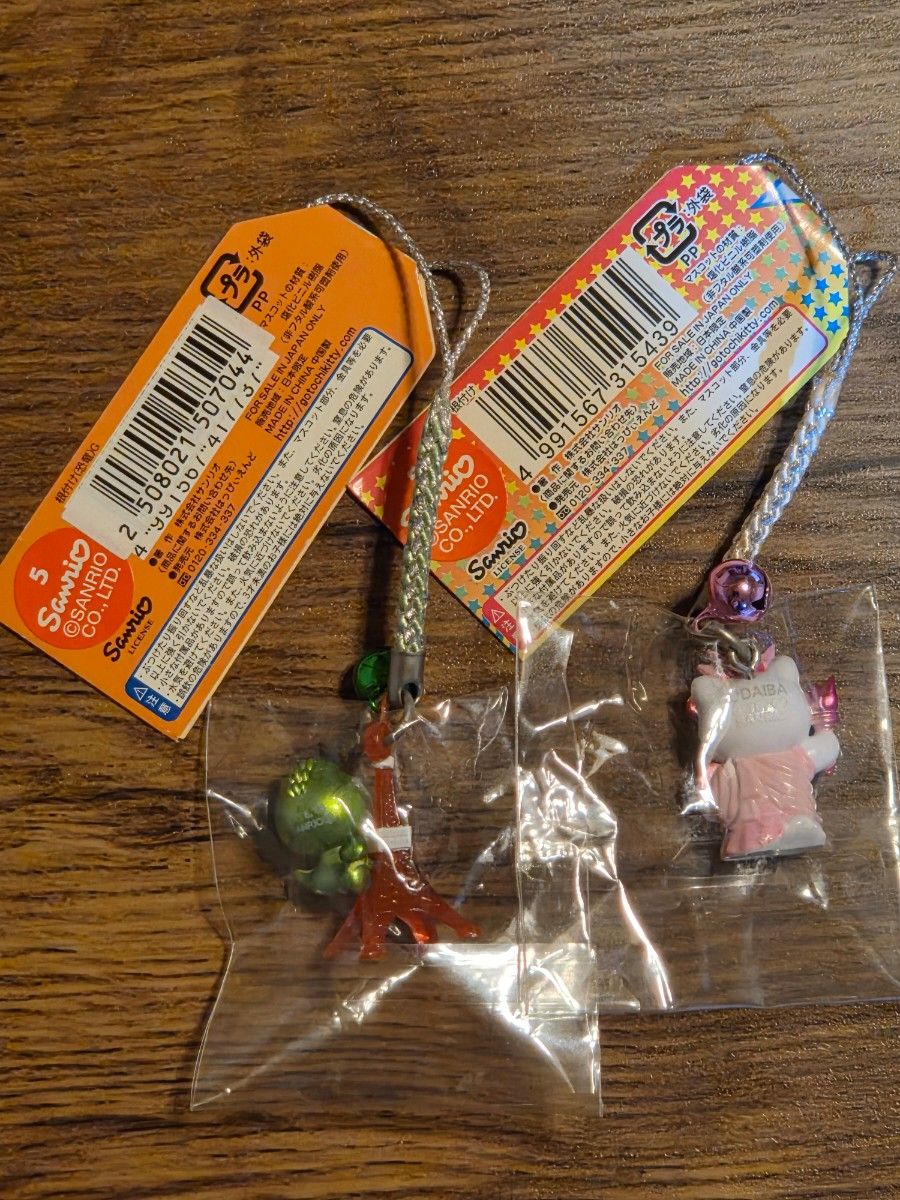 ハローキティ ご当地限定ストラップ 根付け 東京限定 ・お台場