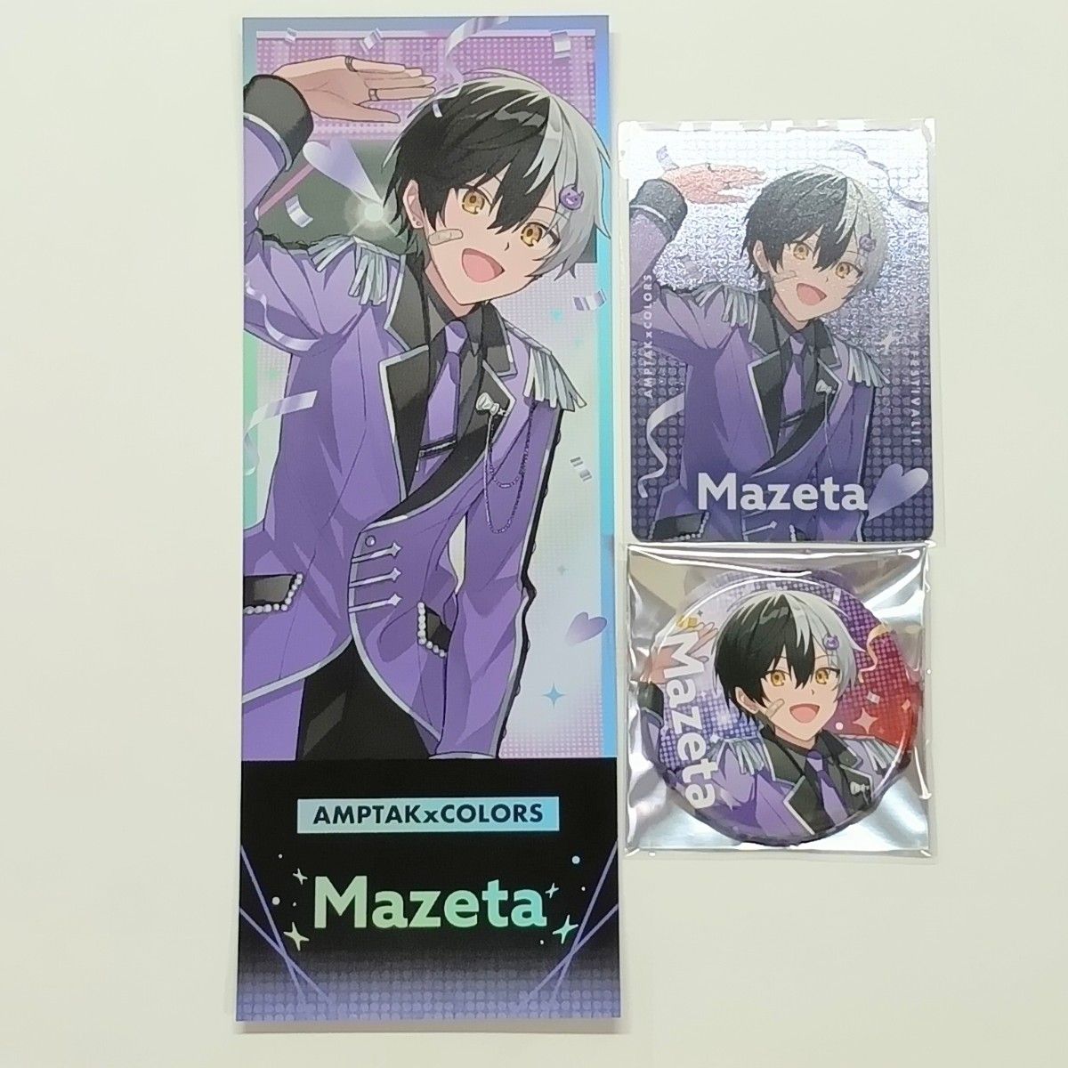 AMPTAK×COLORS まぜ太 すとフェス stpr 缶バッチ カード｜Yahoo!フリマ