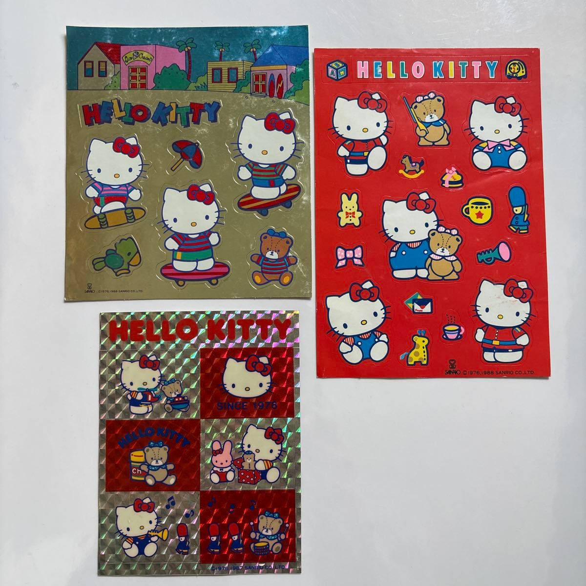 サンリオ ハローキティ シール 当時物 キラキラシール レトロ キティ
