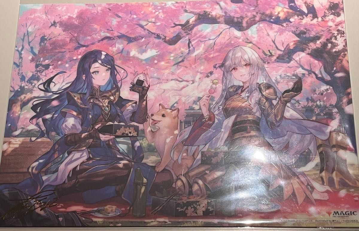 放浪皇のお花見 プレイマット(ナーセットver) ビジュアルボード セット