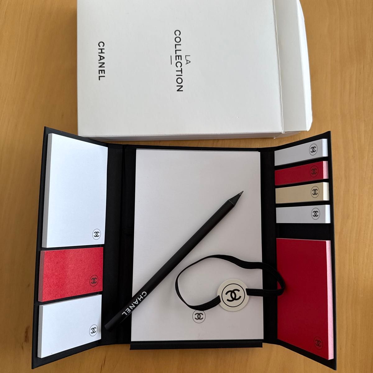 新品未使用 CHANEL シャネル 付箋 ノベルティ メモ帳 鉛筆 LA