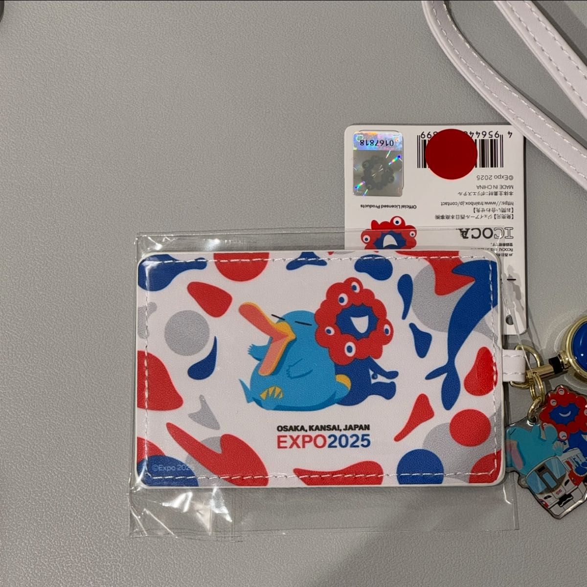 合皮パスケース 大阪万博 2025限定オリジナル 万博記念 ミャクミャク