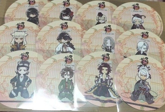 刀剣乱舞 とうらぶ アニカフェ コースター 孫六 日向 京極 九鬼 山伏