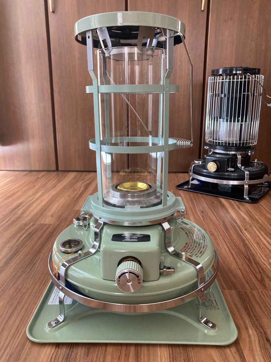 希少 アラジンストーブ 新品未使用 ガラスチムニー ブルーフレーム