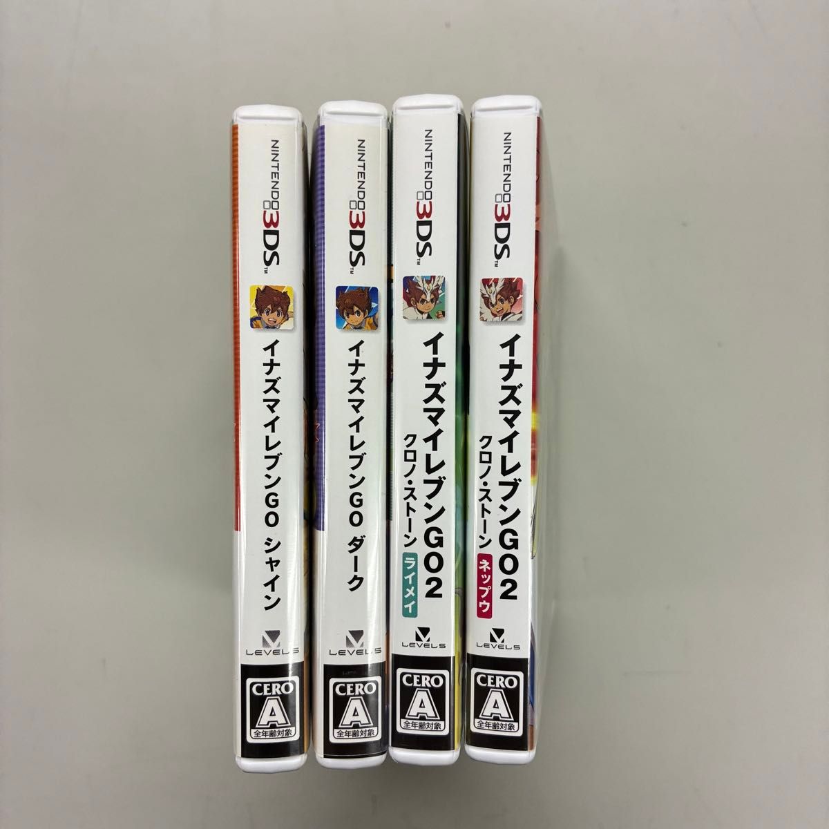 動作確認済】3DSソフト『イナズマイレブンGO』シリーズ4本セット