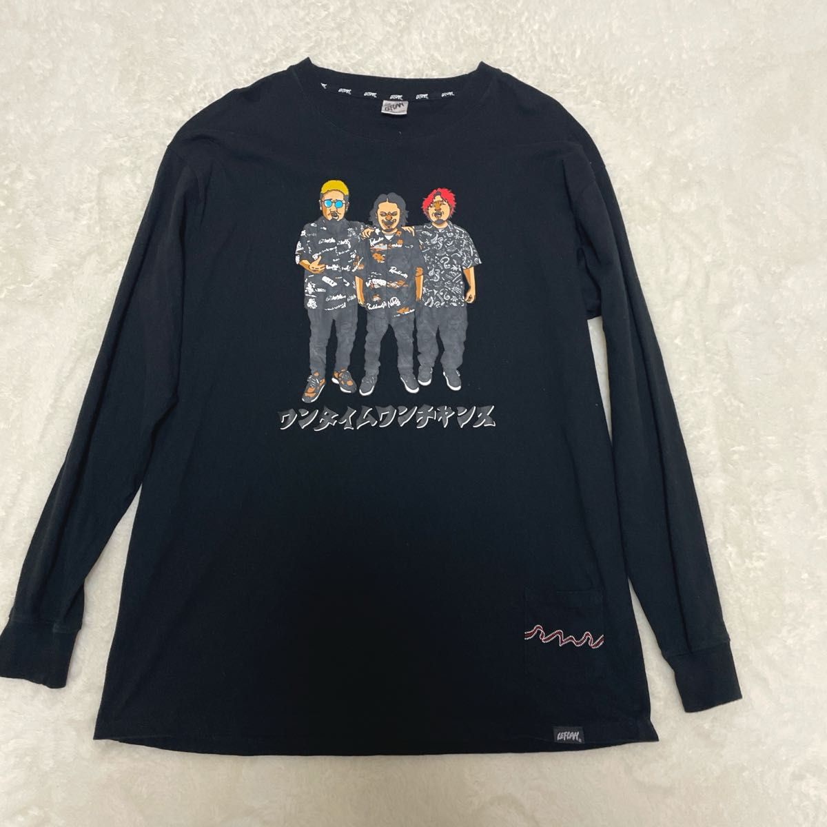 LEFLAH×WANIMA ワニマ ワンチャンフェス藤の絵ロンT全身 XL｜Yahoo