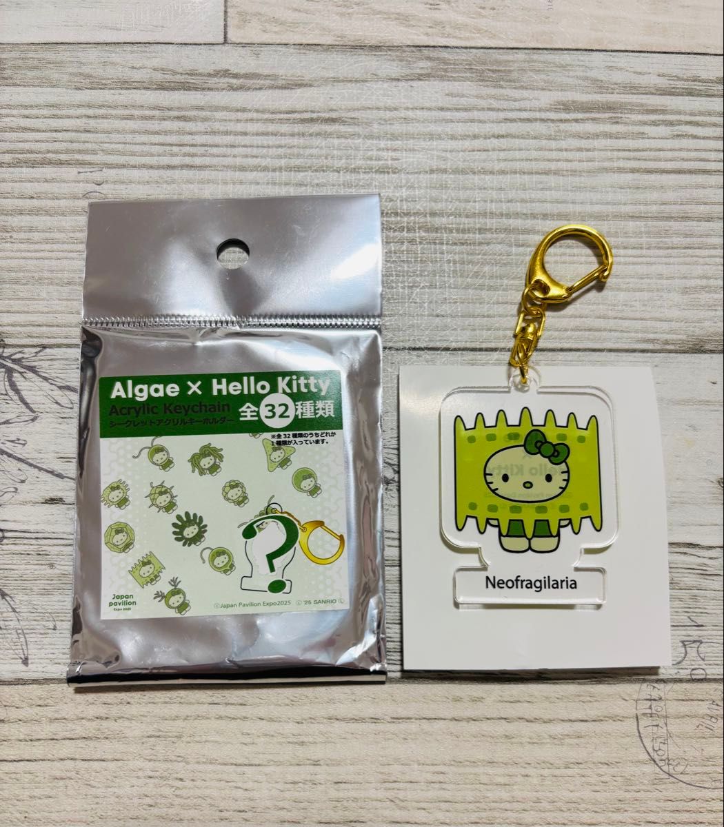 ハローキティ 関西大阪万博 日本館限定 キーホルダー 藻類 サンリオ