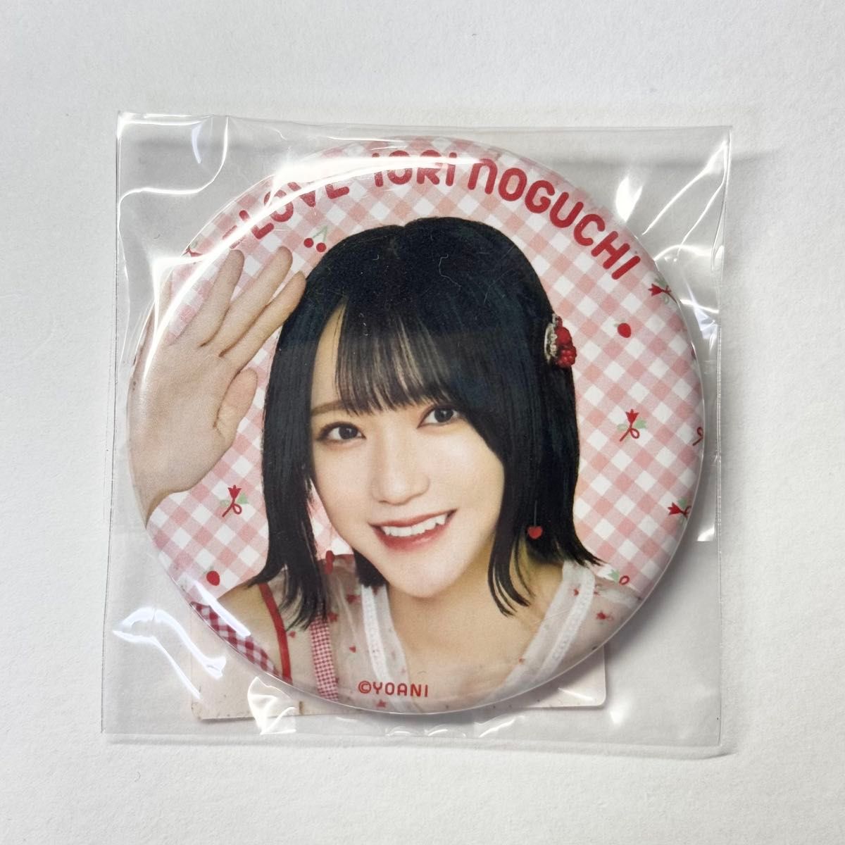イコラブ ＝LOVE 野口衣織 赤チェック 全国ツアー2022 缶バッジ 未開封