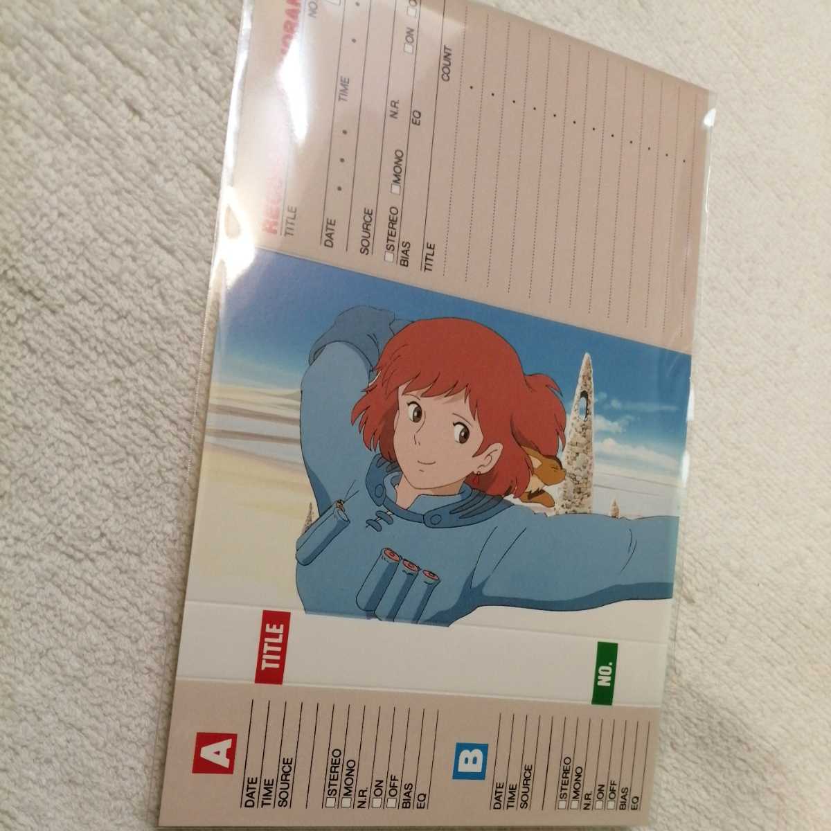 超レア 【当時物】風の谷のナウシカ カセットインデックス ポスト