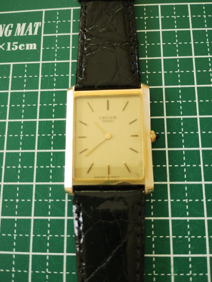 SEIKO CREDOR セイコー QUARTZ クオーツ 腕時計 革ベルト 文字盤