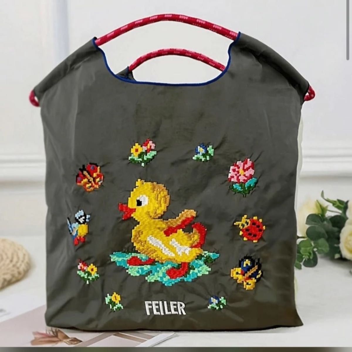 未使用 ボールアンドチェーン フェイラー エコバッグ 刺繍 ハイジ