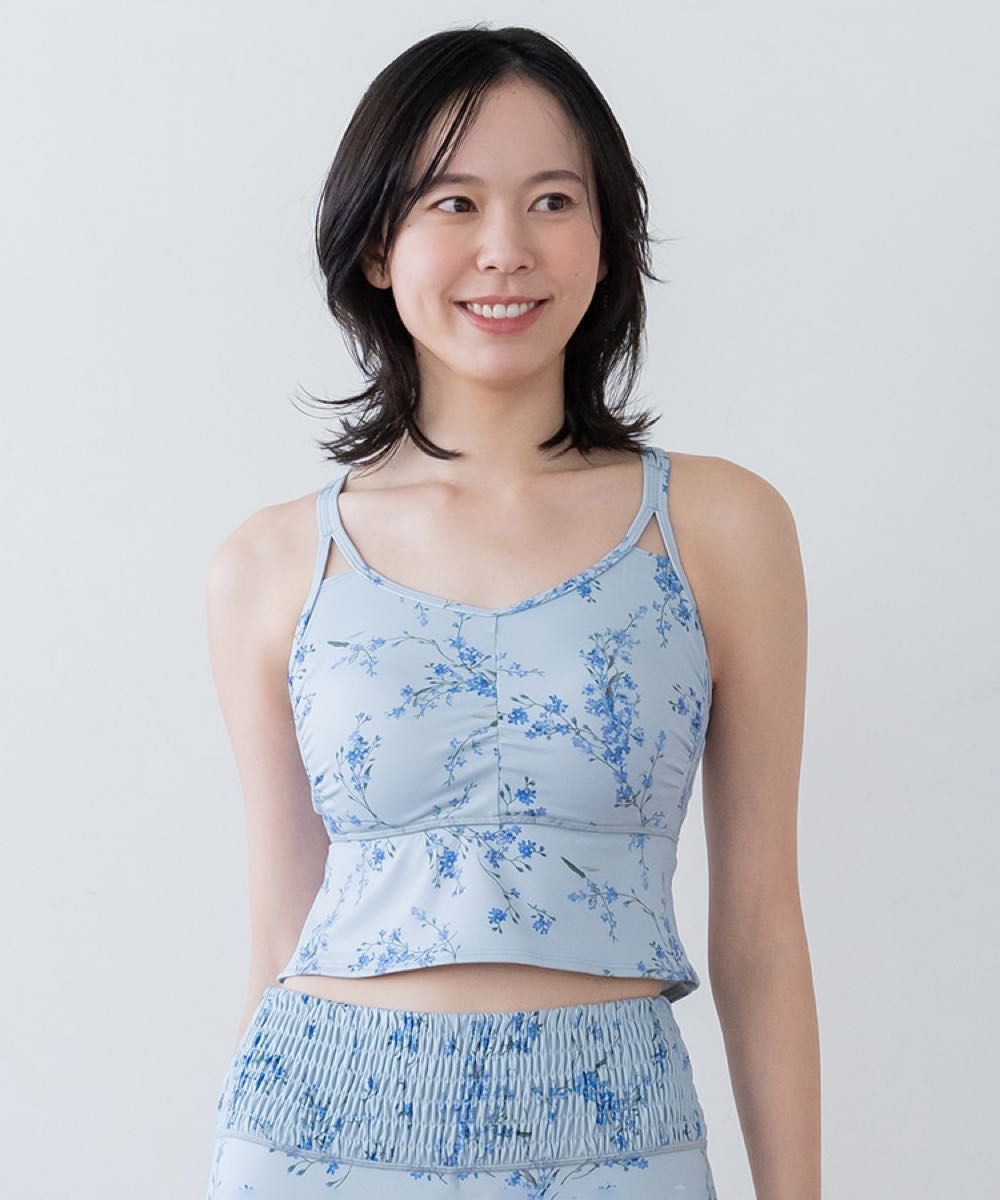 スカーラ SUKALA ヨガウェア スプリングフラワーフレアブラトップ