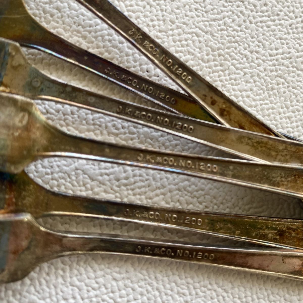 Yahoo!オークション - 時代物 J.K. & CO. No.1200 銀色カトラリー セッ
