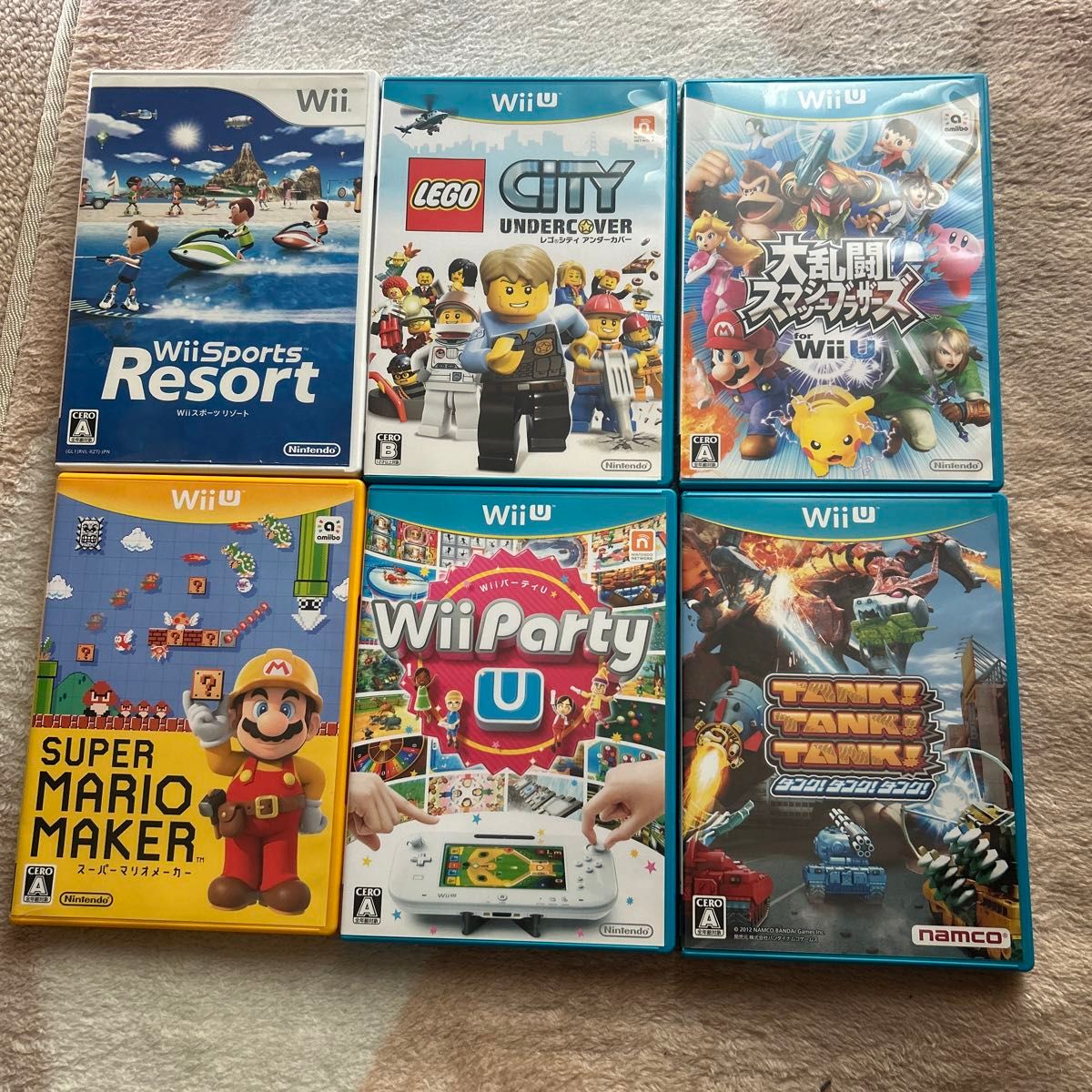 WiiU Wii カセット6個 ソフト 任天堂｜Yahoo!フリマ（旧PayPayフリマ）