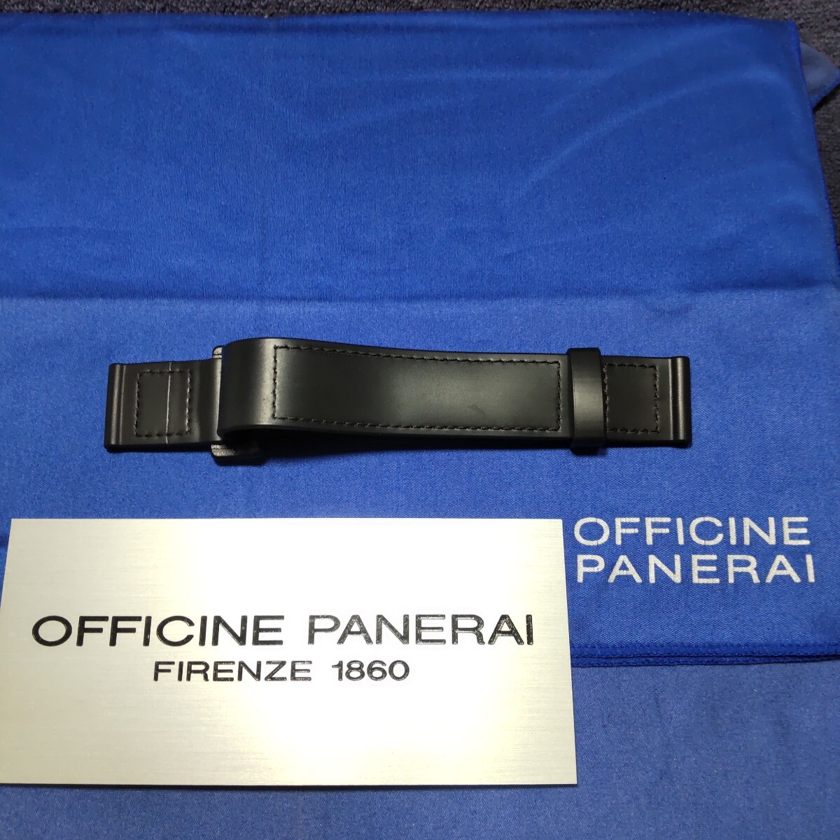 PANERAI クロコ ベルト 正規 パネライ 22/22mm ベルクロ アリゲーター