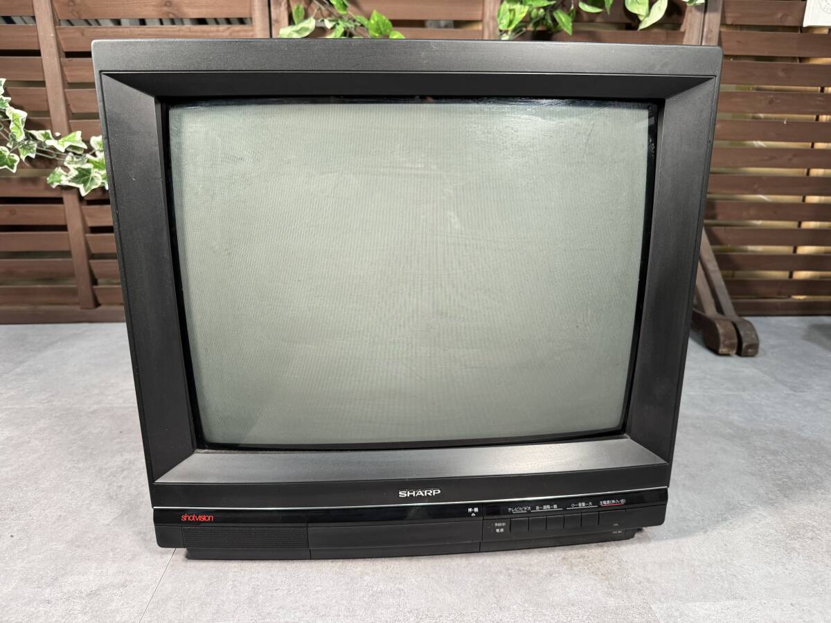 Yahoo!オークション - 【ブラウン管テレビ】SHARP シャープ 21型 ブラ