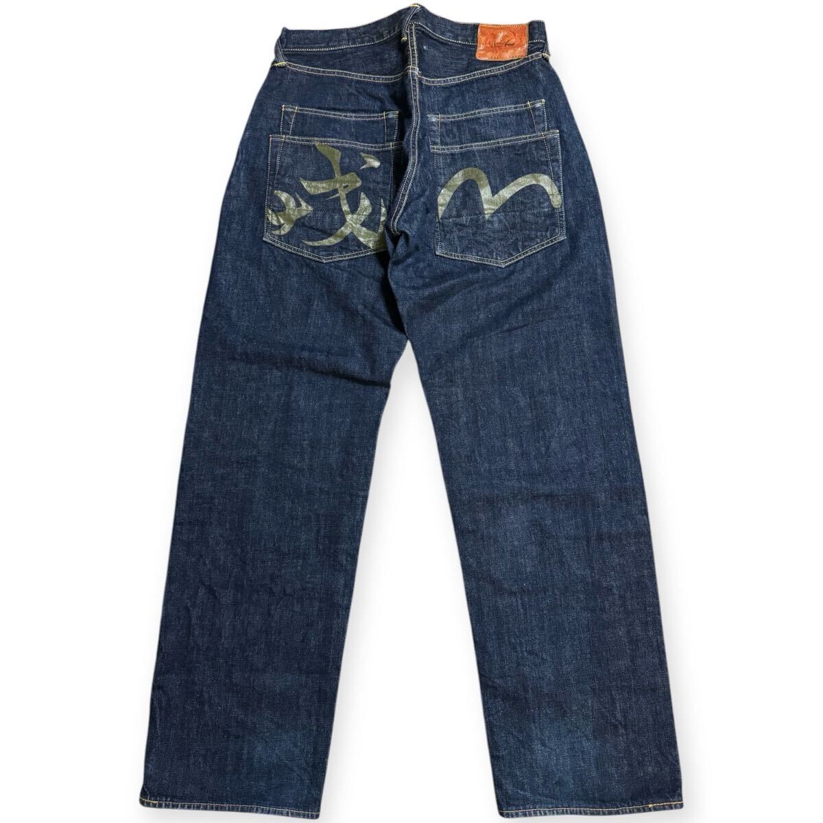 濃紺 雰囲気抜群 EVISU 2034 No 2 戒 カモメ デニムパンツ 赤耳 36×35