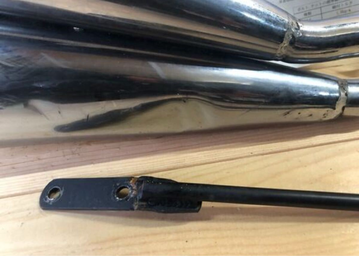 激レア ハリケーン社製 デュアル マフラー TW200 JMCA公認 中古品 写真