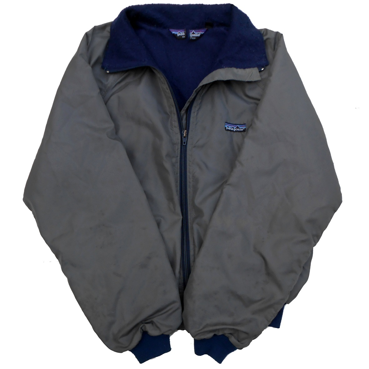 80s patagonia パタゴニア シェルドシンチラ ジャケット S グレーx