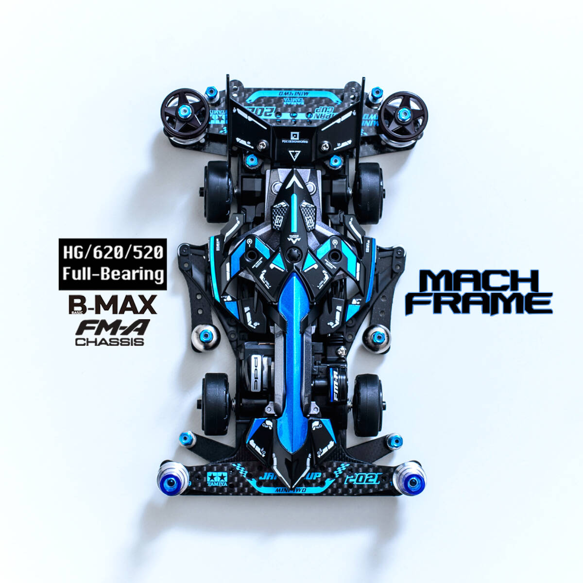 ミニ四駆完成品 マッハフレームFMA Blk フルベアリング未走行｜Yahoo