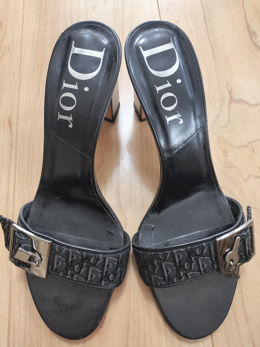 クリスチャン・ディオール ミュール サンダル トロッター柄 ハート