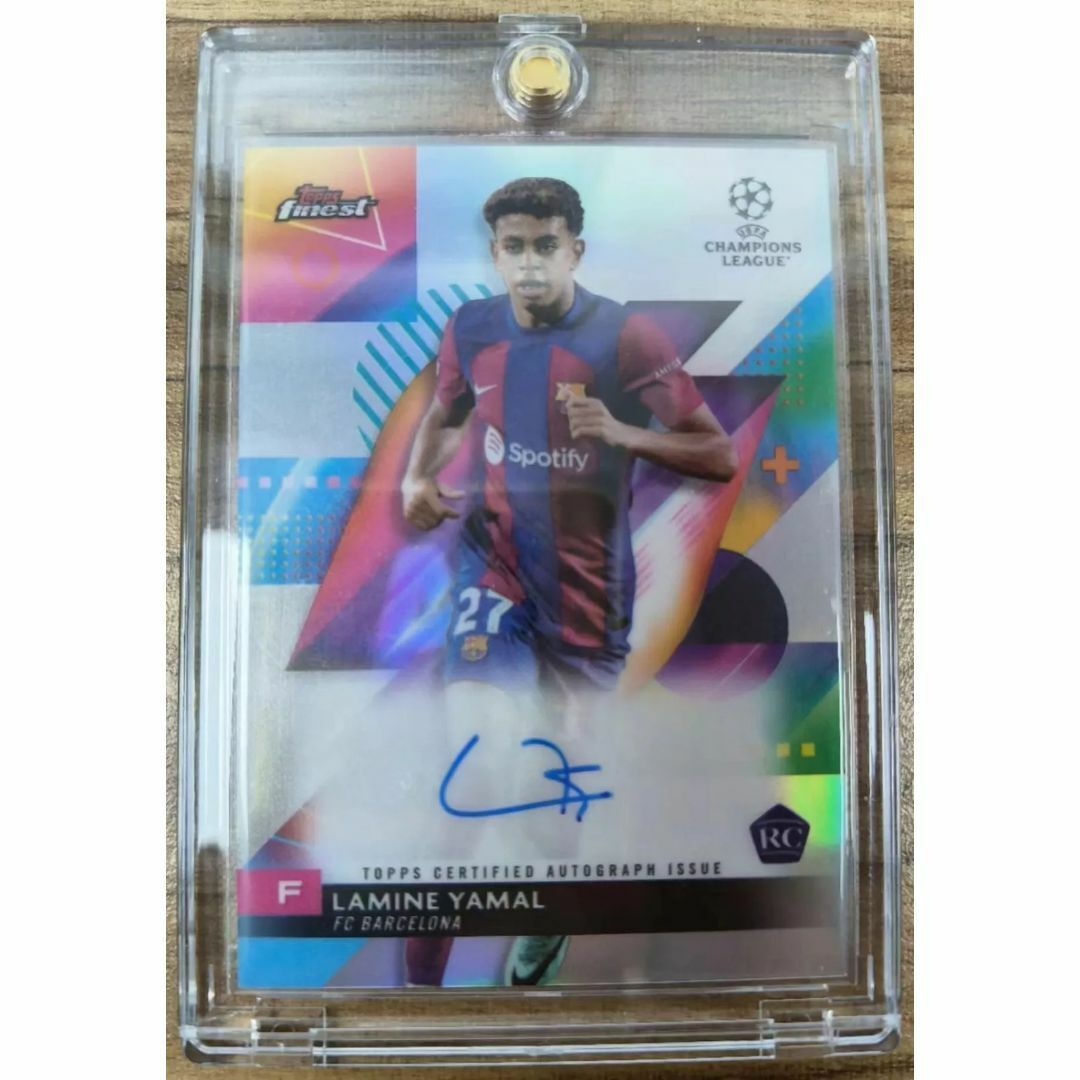 ラミン ヤマル 直筆サイン カード 2024 TOPPS FINEST UCL FC