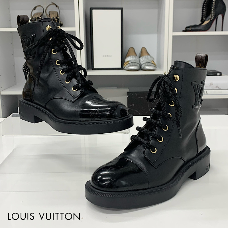 M11786 ヴィトン シチズンライン モノグラム レザー ロゴ レースアップ