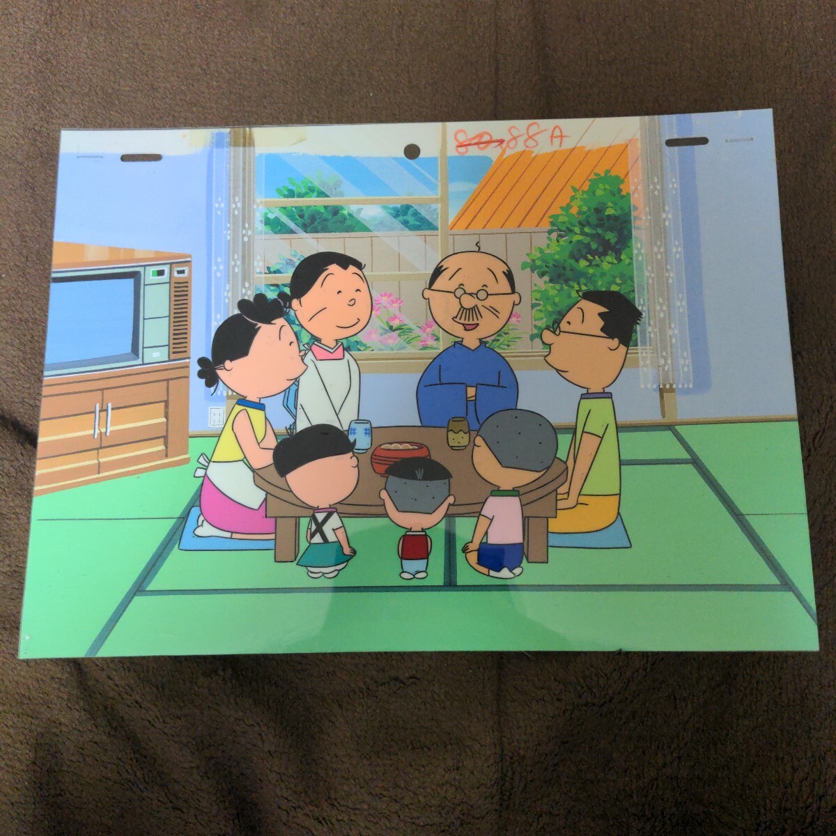サザエさん セル画 一家団らんシーン 直筆背景付｜Yahoo!フリマ（旧