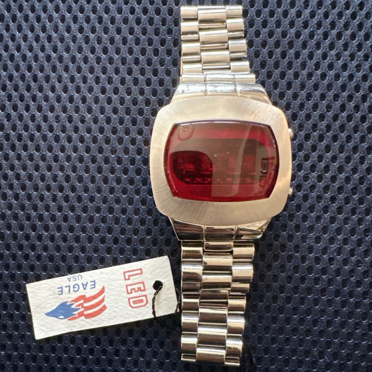 Yahoo!オークション - [激レア]デッドストックEAGLE USA LED 腕時計 デ