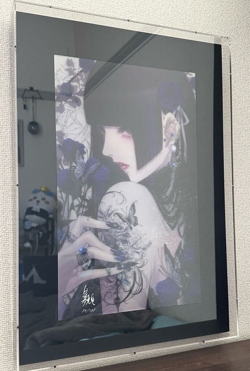 Yahoo!オークション - 皐月恵 版画 毒の華 50/135 保証書あり 版画 ア