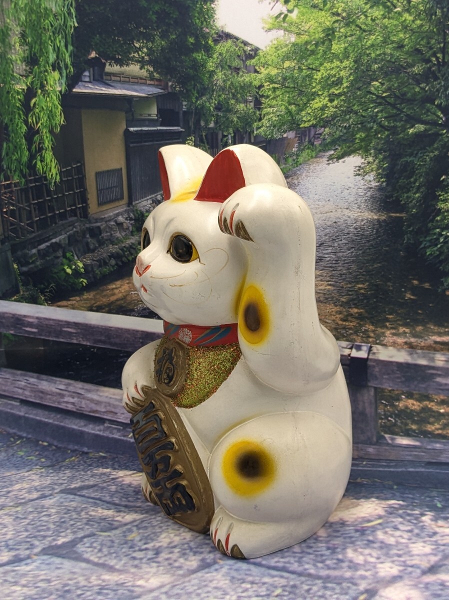 縁起物 昭和レトロ 招き猫 貯金箱 まねきねこ 置物 アンティーク 大