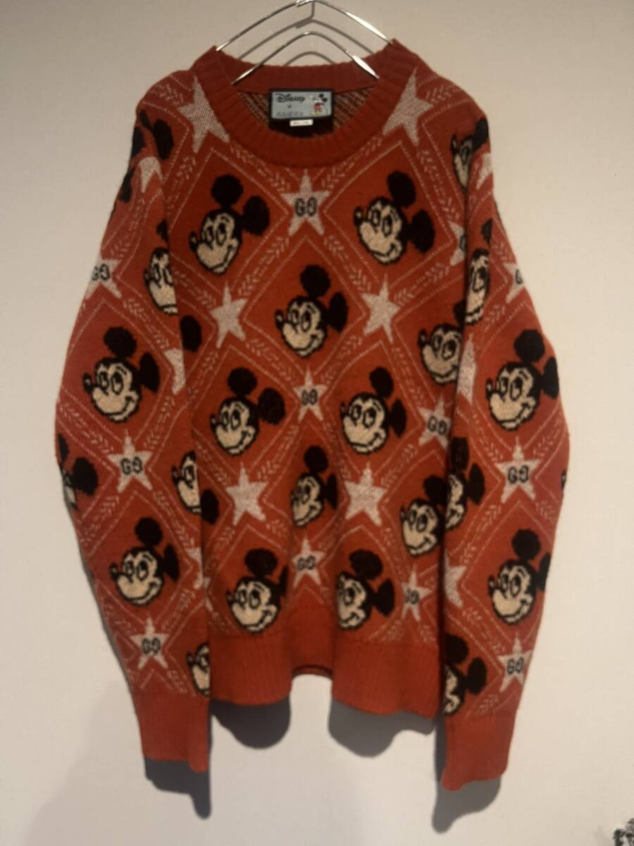 GUCCI グッチ ディズニーコラボ ミッキーマウス GG柄 アルパカ混